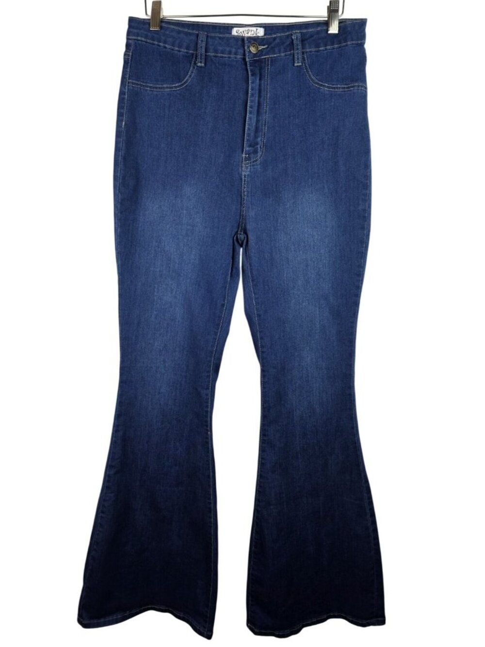 Swank A Posh Women's Jeans Size 2X Blue Flare Bootcut Denim Jean Pants